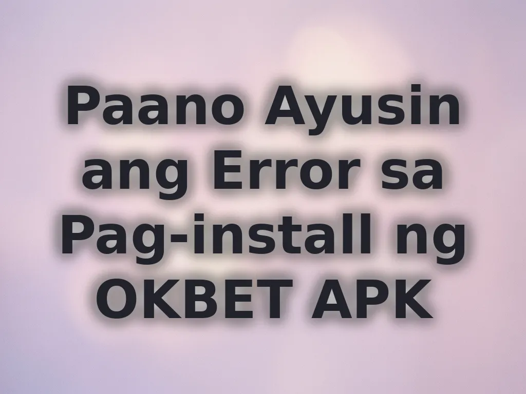 APK Installation help